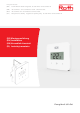 Roth Touchline SL standard room thermostat Installation Manual