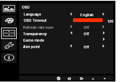 The Function page - OSD