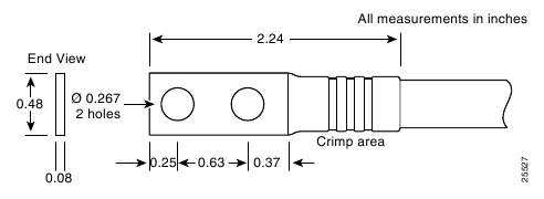 Router DC Input Power Cable Lug