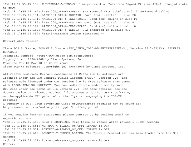 Start the System - Part 3