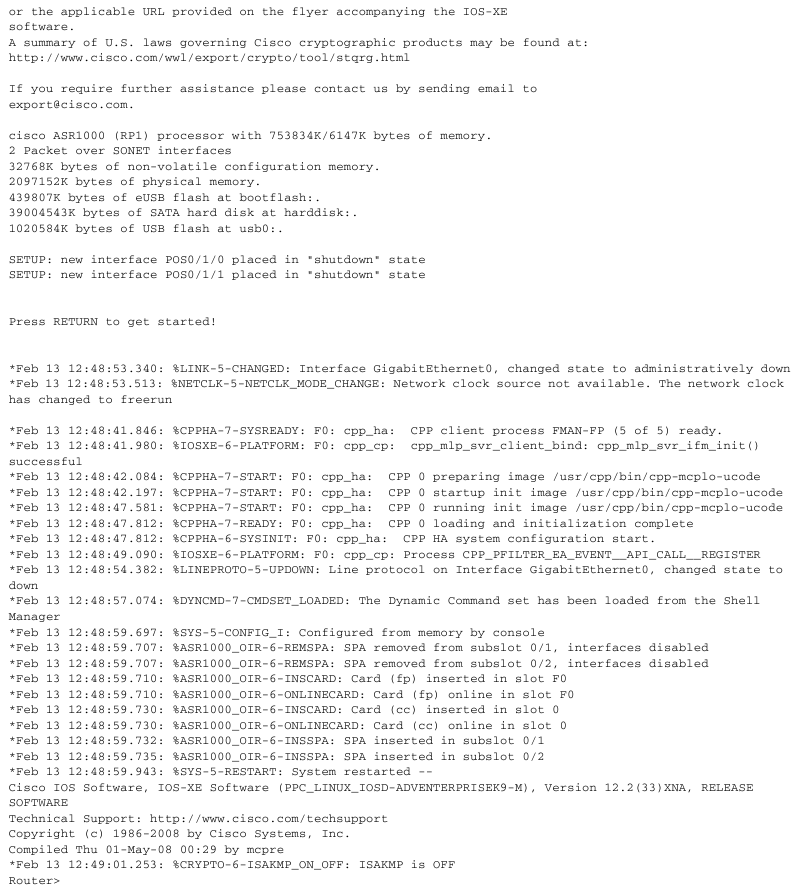 Start the System - Part 6