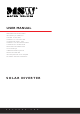 MSW S-POWER MPPT 8000 User Manual