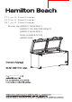 Hamilton Beach HBFRF1749-3BCOM Owner's Manual