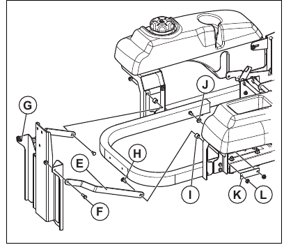 To install the collector bracket - Step 2