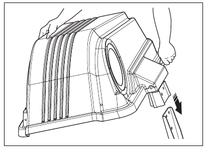 To install the collector hood