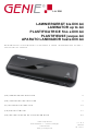 Genie LA 200 Operating Instructions Manual