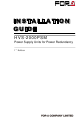 FOR-A HVS-2000PSM Installation Manual