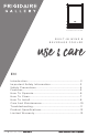 Frigidaire GALLERY FGMIS5060-6COM Use And Care Manual