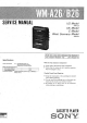 Sony WALKMAN WM-A26 Service Manual