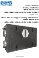 Alnor HRU-SlimAIR-P-250 User Manual