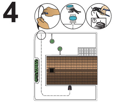 CONNECTING THE GUIDE WIRE TO THE BOUNDARY WIRE