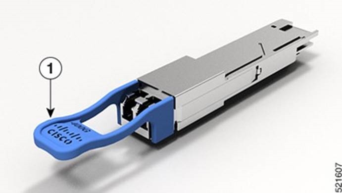 400-Gigabit QSFP-DD Transceiver Module-Front view