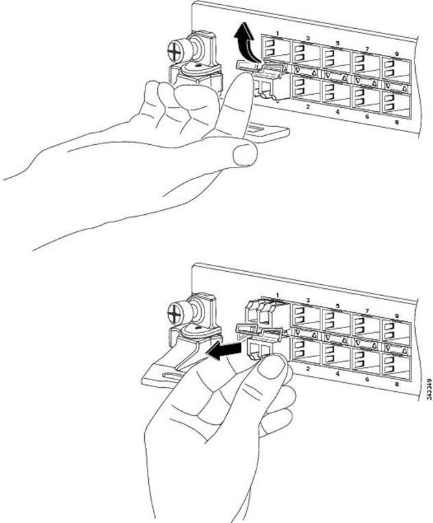  Removing a Bale Clasp SFP+Module