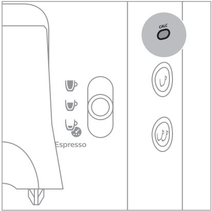 Descaling - Prepare the descaling procedure - Step 1