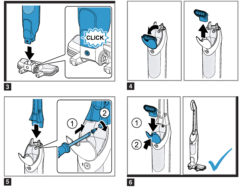 Assembling the appliance before using for the first time