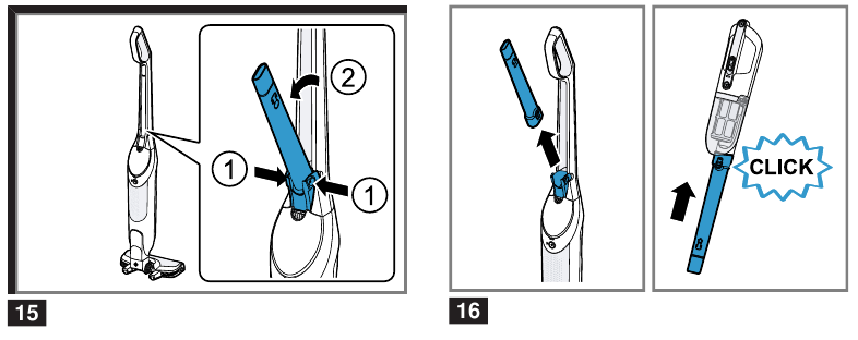 Vacuuming with accessories - Step 1