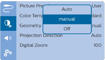 Image shape adjustment - Manual correction