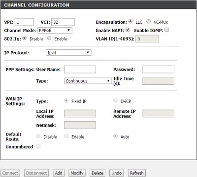 Channel Configuration - Step 2
