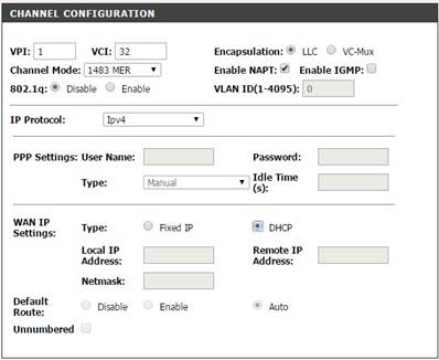 Channel Configuration - Step 3