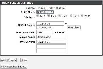 DHCP server
