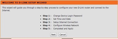 Logging in and Wizard - Step 2