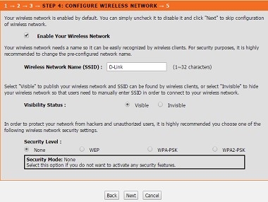Logging in and Wizard - Step 6