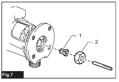 Changing the collet cone
