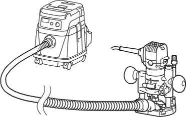 Dust nozzle sets - For the plunge base - Step 2
