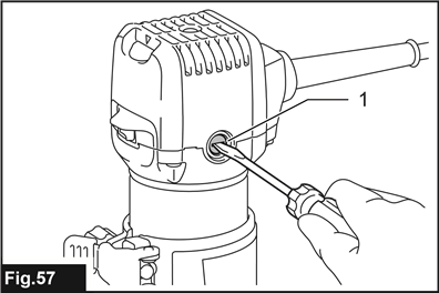 Replacing carbon brushes - Step 2