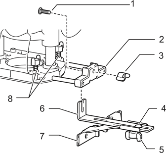 Straight guide for guide holder