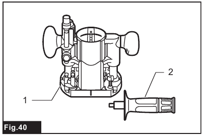 Using the tool with the plunge base - Step 1