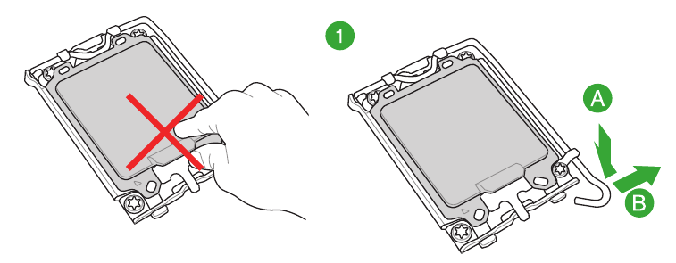 CPU installation - Step 1