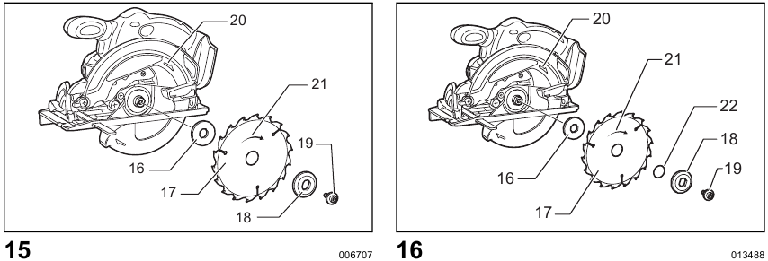 Installing the blade - Step 2