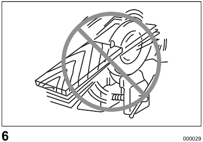 Never saw with the saw held upside down in a vise