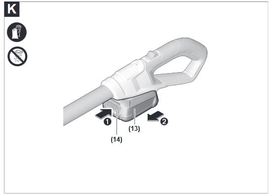 Inserting/removing the battery