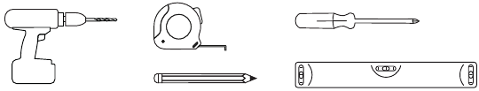 Tools needed for wall mounting