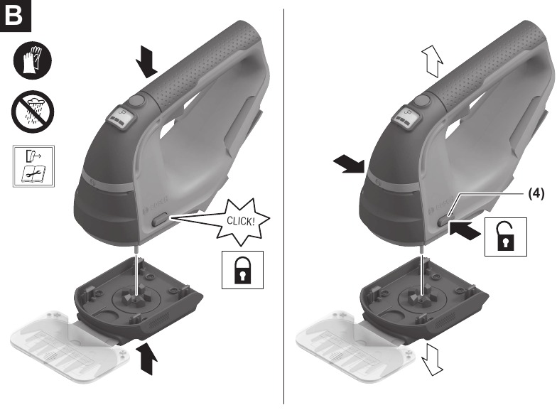Mounting/Dismounting the Blade Attachment
