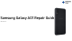 Samsung Galaxy A01 Repair Manual
