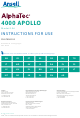 Ansell AlphaTec 4000 APOLLO 126 Instructions For Use Manual