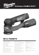 Milwaukee FUEL M12 FSDR75 Original Instructions Manual