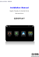 Q-DIS QDISPLAY Installation Manual