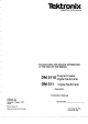 Tektronix DM 5110 Instruction Manual