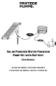Protege Pumps Solar Powered Water Fountain Pump Kit with Battery User Manual