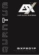 Audio Design EXS Quantum QXF201P Manual