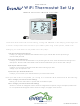 Field Controls EvenAir WiFi Thermostat Set Up User Manual