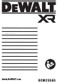 DeWalt XR DCMCS565 Original Instructions Manual
