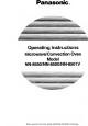 Panasonic NN-8550 Operating Instructions Manual