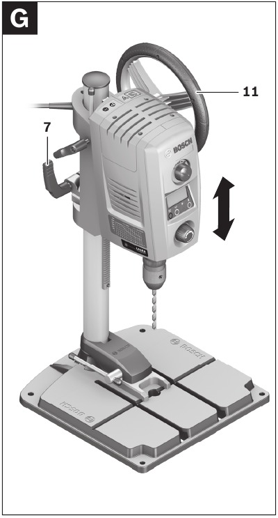 Operation - Adjusting the Height of the Motor Unit