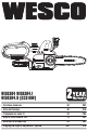 Wesco WS8304 Original Instructions Manual