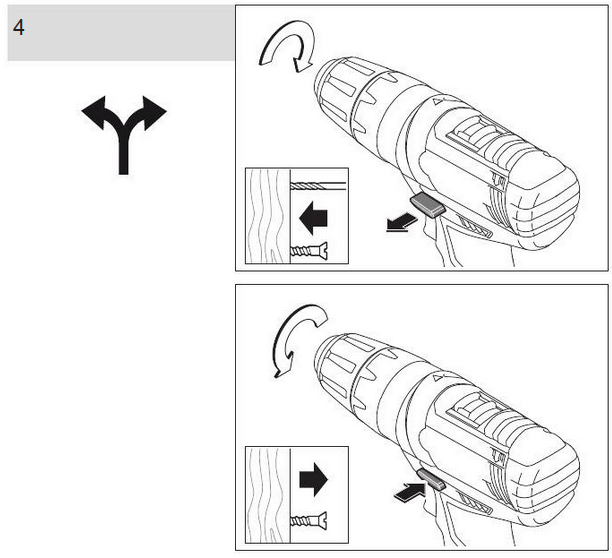 Mounting and Operation - Step 4 - Reversing the direction